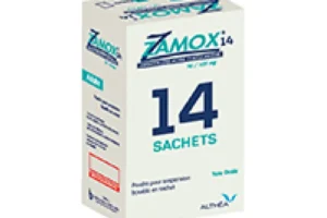 زاموكس 1 غ / 125 ملغ 14 كيس (Zamox 1 g / 125 mg sachet, boîte de 14)