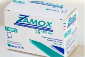 زاموكس 1 غ / 125 ملغ 16 كيس (Zamox 1 g / 125 mg sachet, boîte de 16)